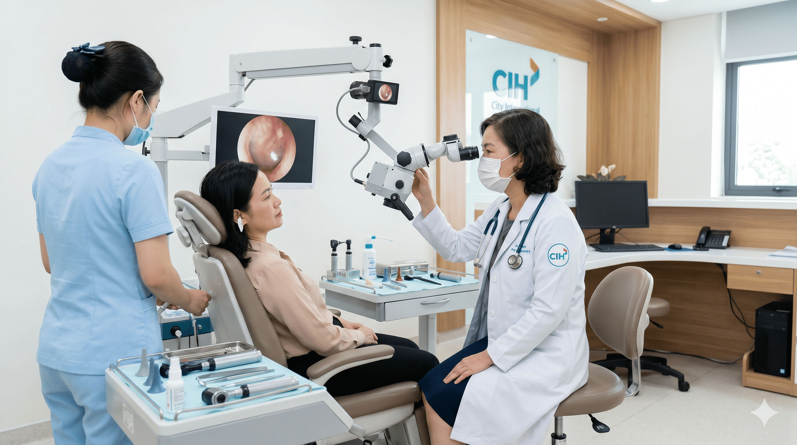 Khám tai mũi họng tại CIH